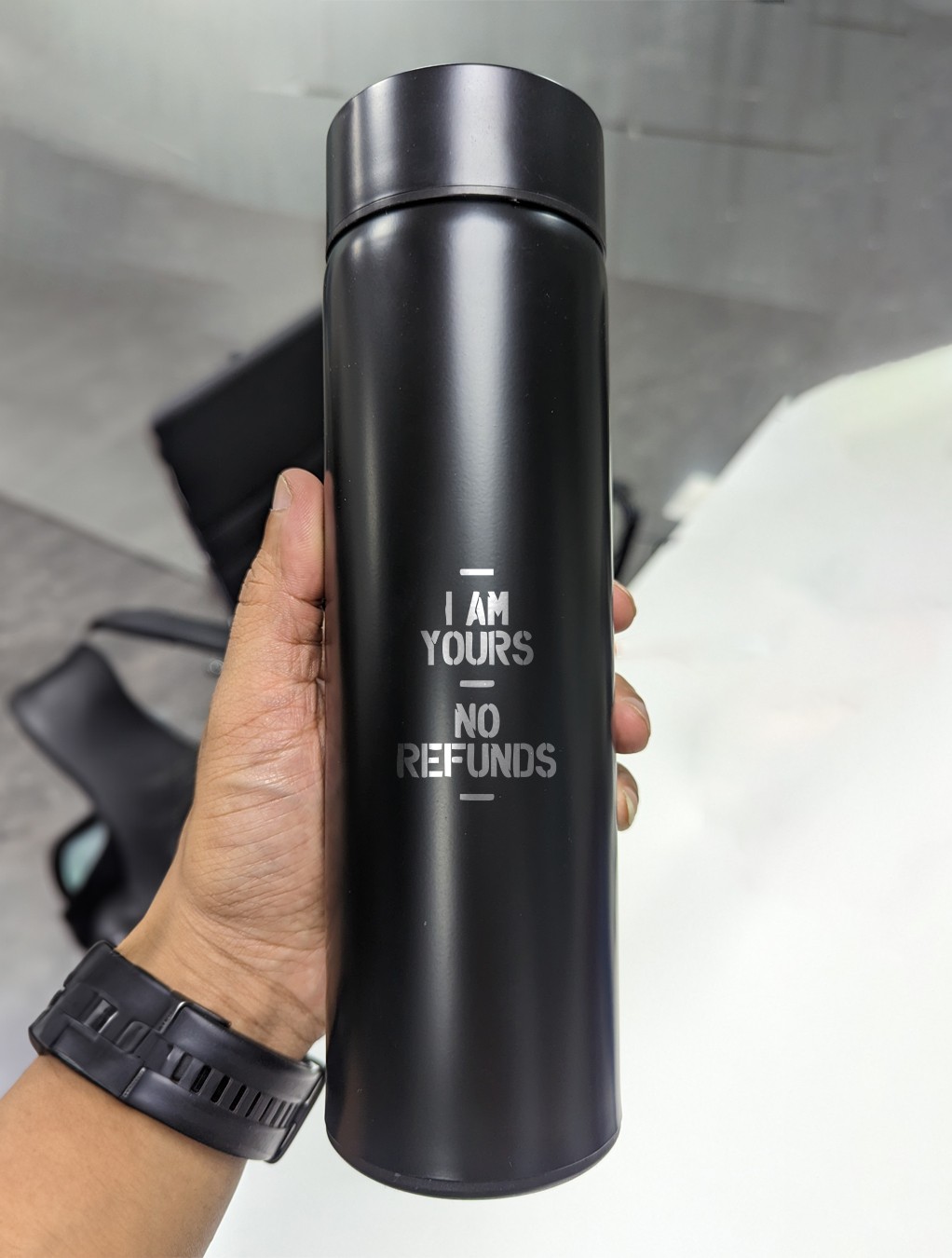 LED Temperature Flask Love 16