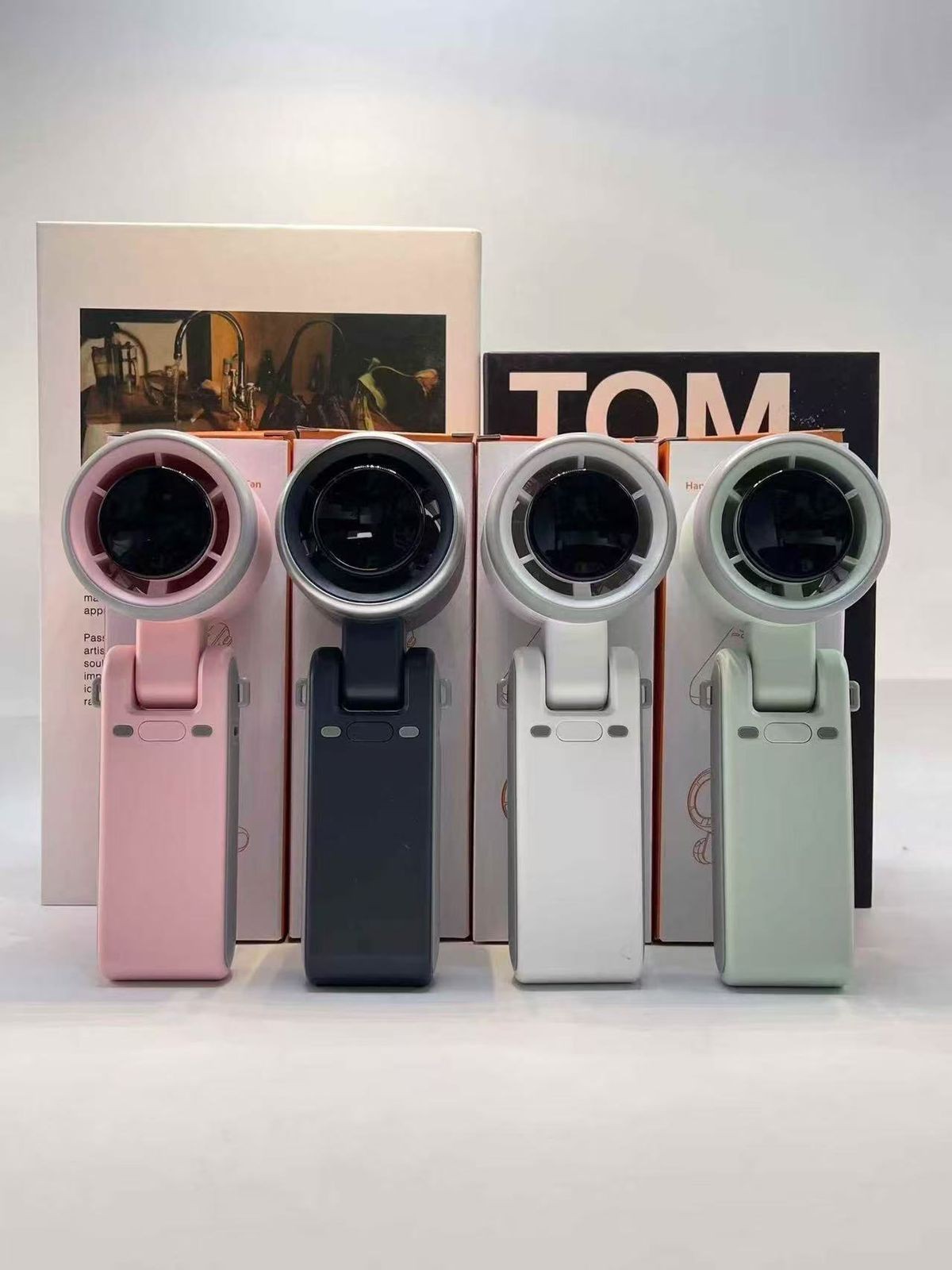 XUNDD XDOT-065 Mini Fan Rechargeable 3600mAh Folding High Speed Handheld Fan with Lanyard